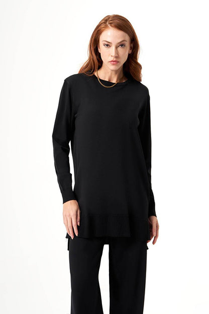 Bsc Rayon Knitwear Black Tunic