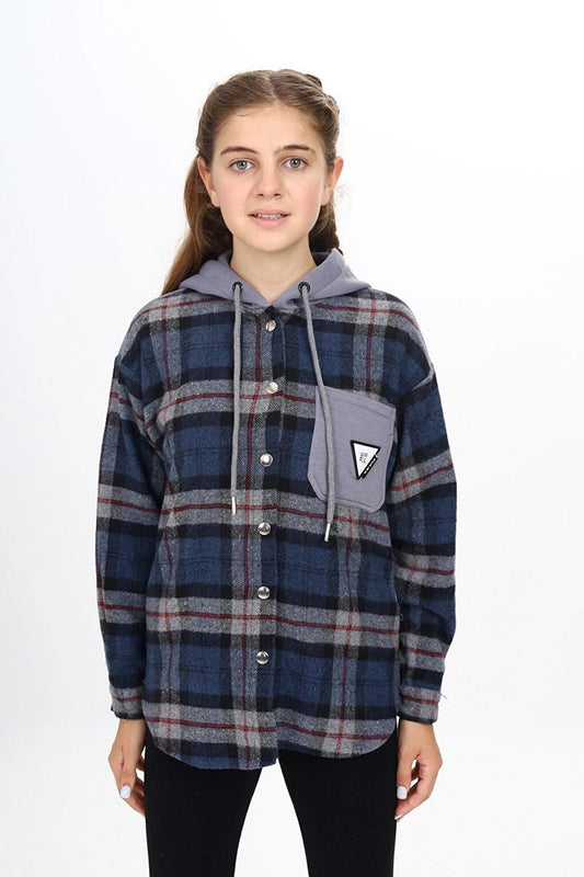 Girl's Hooded Lumberjack Shirt 265