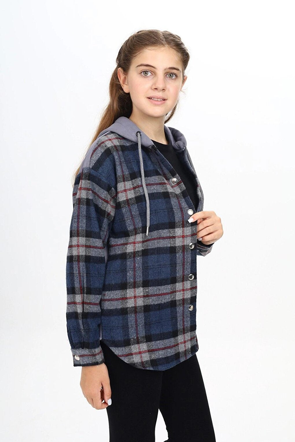 Girl's Hooded Lumberjack Shirt 265