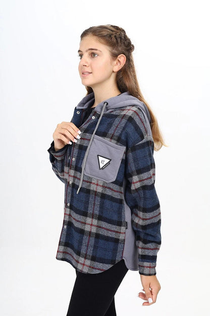 Girl's Hooded Lumberjack Shirt 265