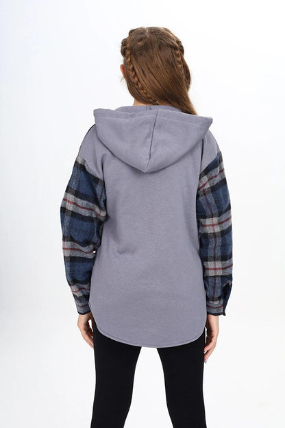 Girl's Hooded Lumberjack Shirt 265