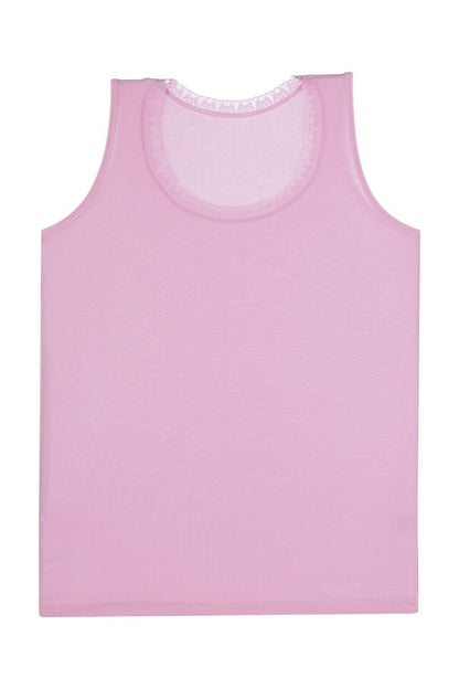 Girl's Tank Top with Wide Straps, Pack of 5 Lycra