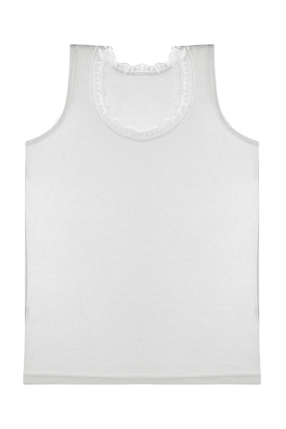 Girl's Tank Top with Wide Straps, Pack of 5 Lycra