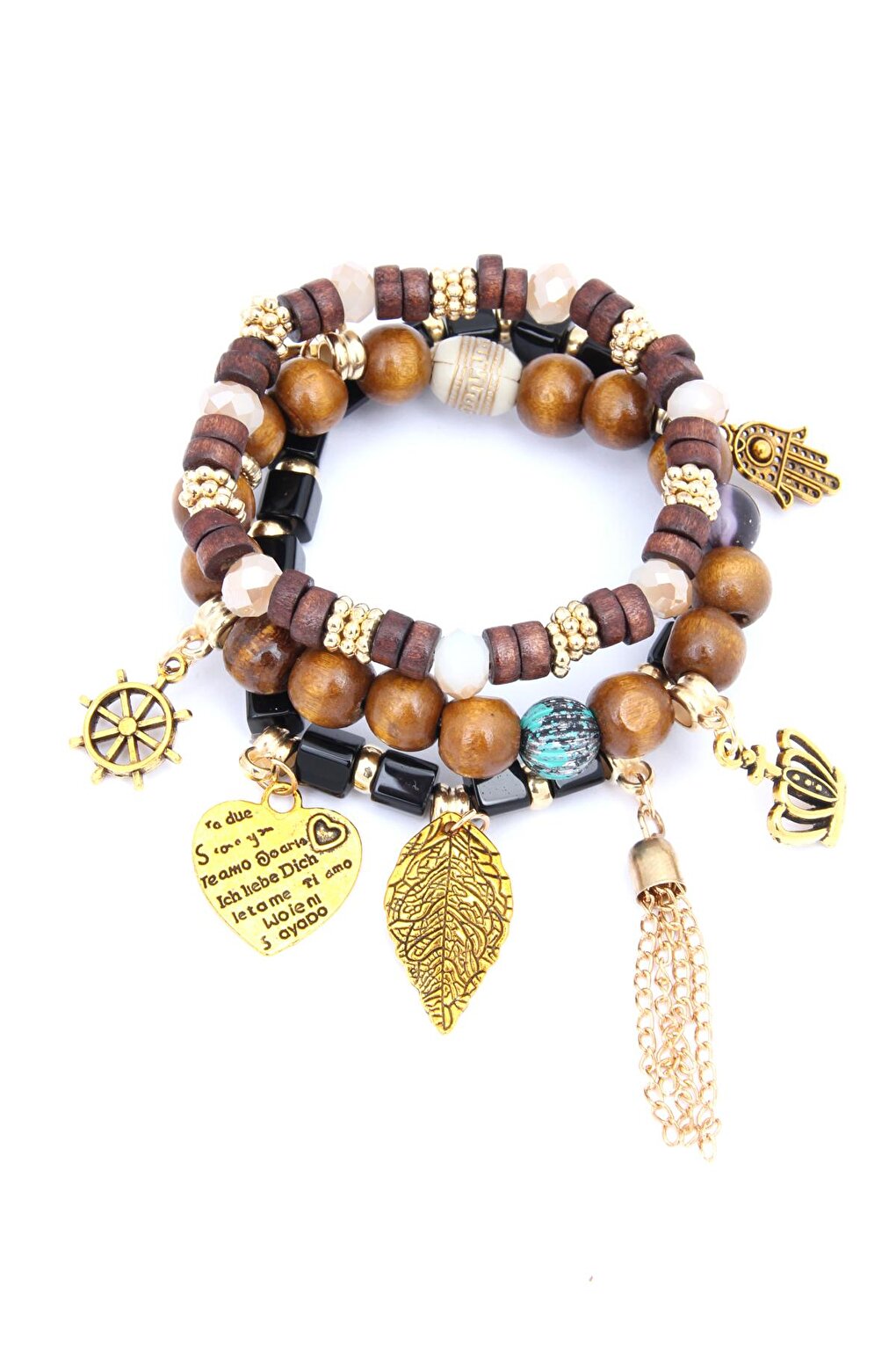 Black Brown Multi Bracelet