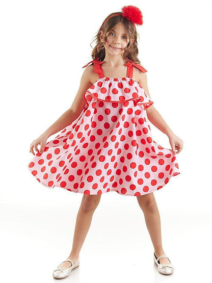 Polka Dot Frilly Girl's Dress