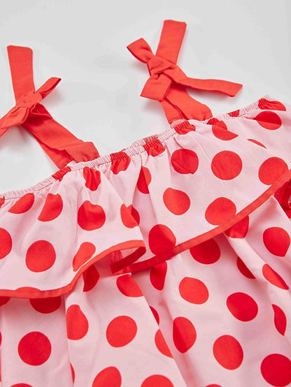 Polka Dot Frilly Girl's Dress