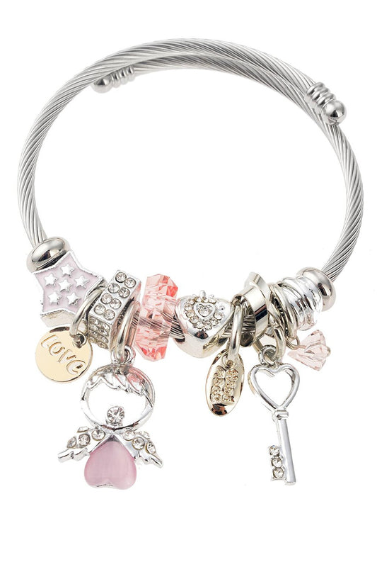 Pink Heart Figured Bracelet