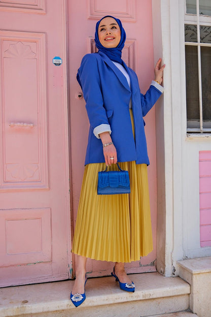 Elisa Pleated Skirt Yellow