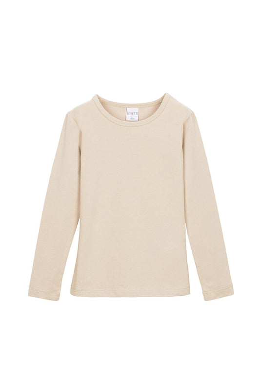 Stone Girl's Plain Basic Lycra Long Sleeve T-Shirt