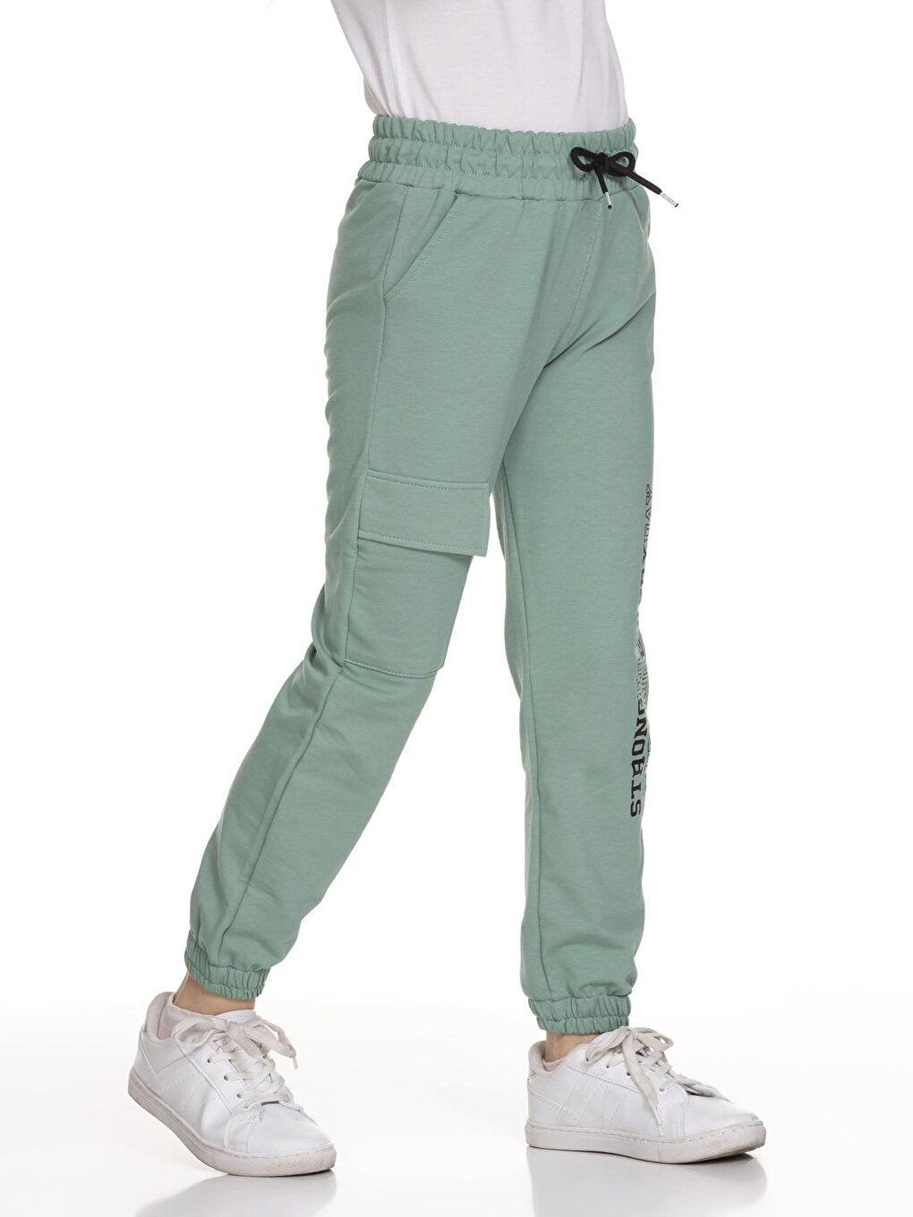 Girls' Sweatpants with Cargo Pocket 120105