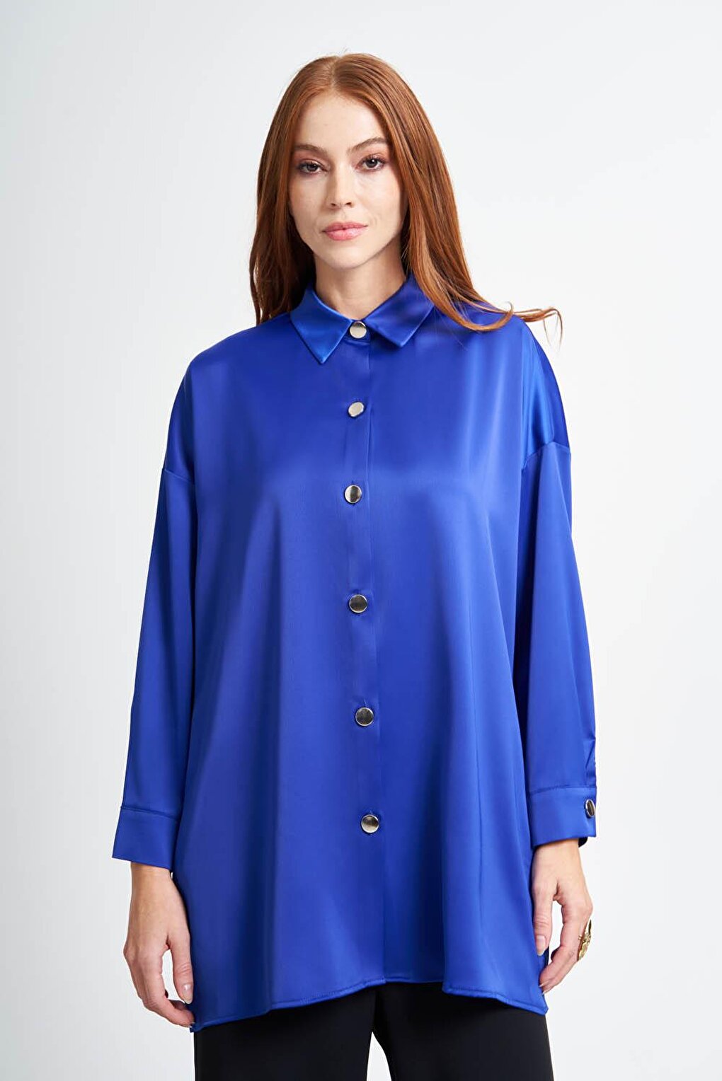 Metal Buttoned Saks Tunic