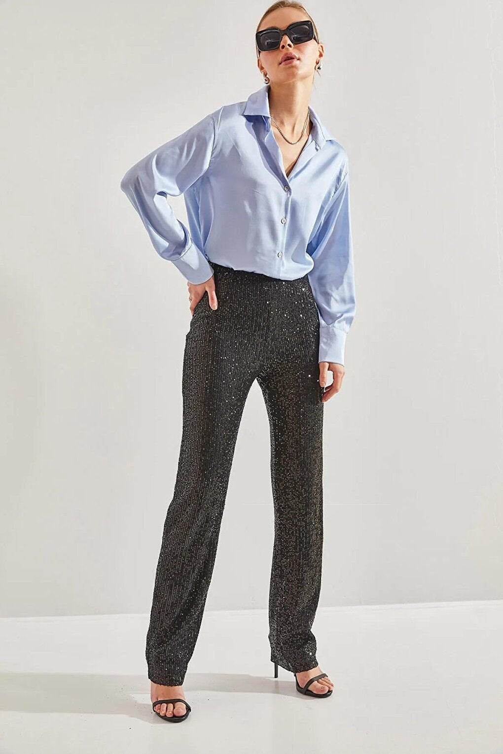 Women's Sequined Trousers