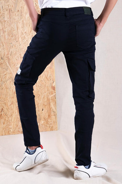 Boys' Trousers Cotton Cargo Pocket Zipper