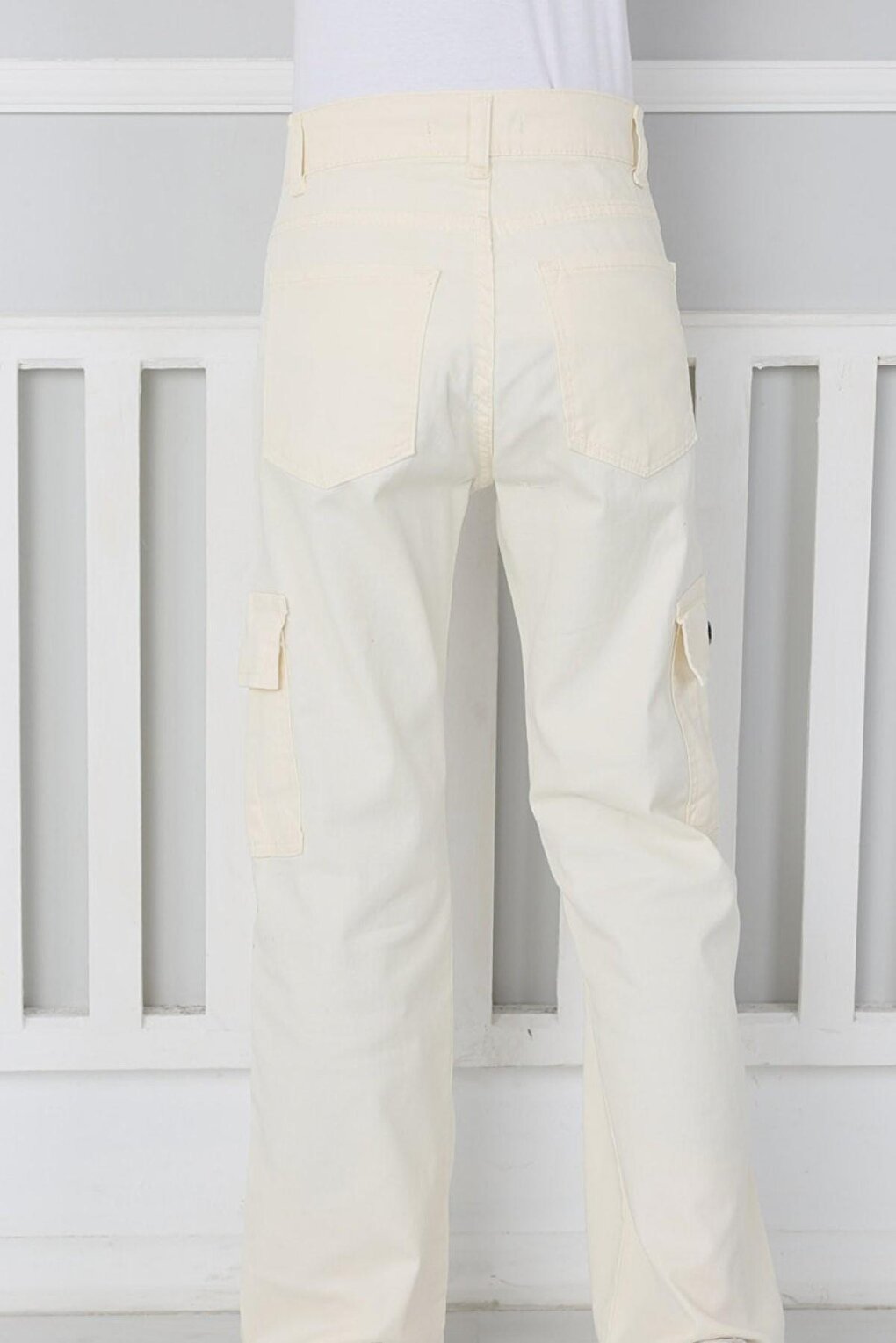 Girl's Flared Leg Linen Trousers