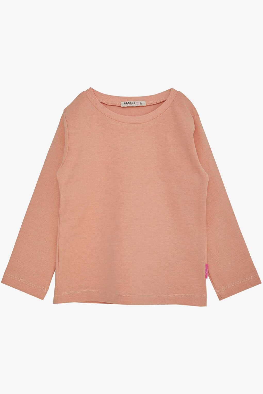 Girl's Long Sleeve T-Shirt Basic Salmon (Age 1-4)