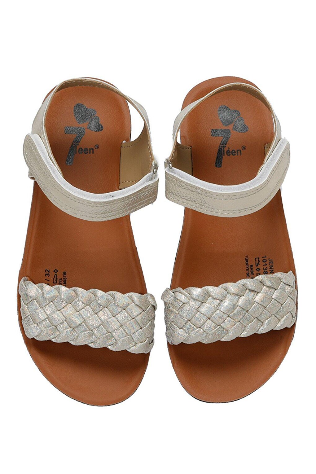 JENNA 3FX Gold Girl's Sandals