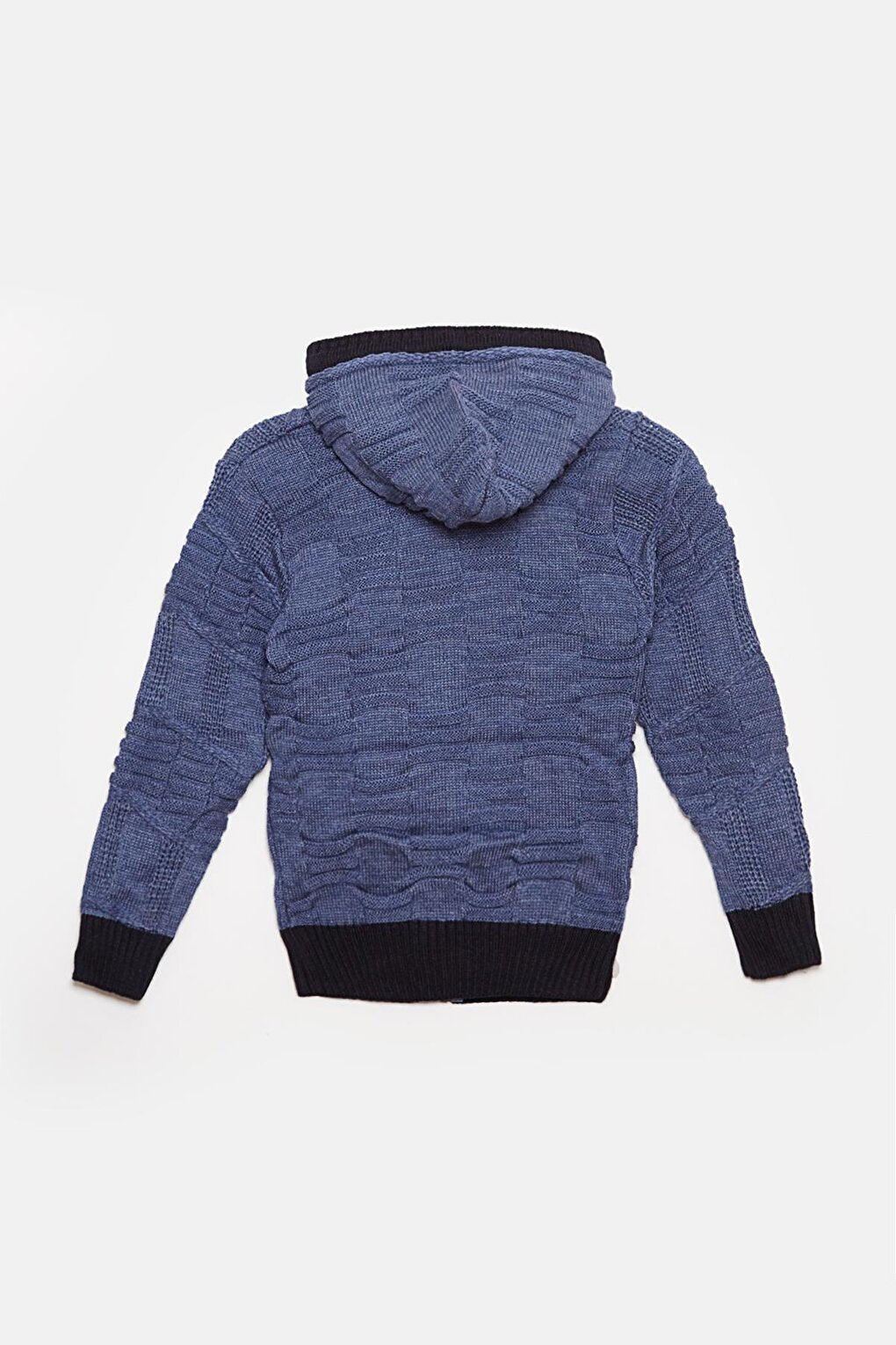 Fur Detailed Knitwear Boys Cardigan