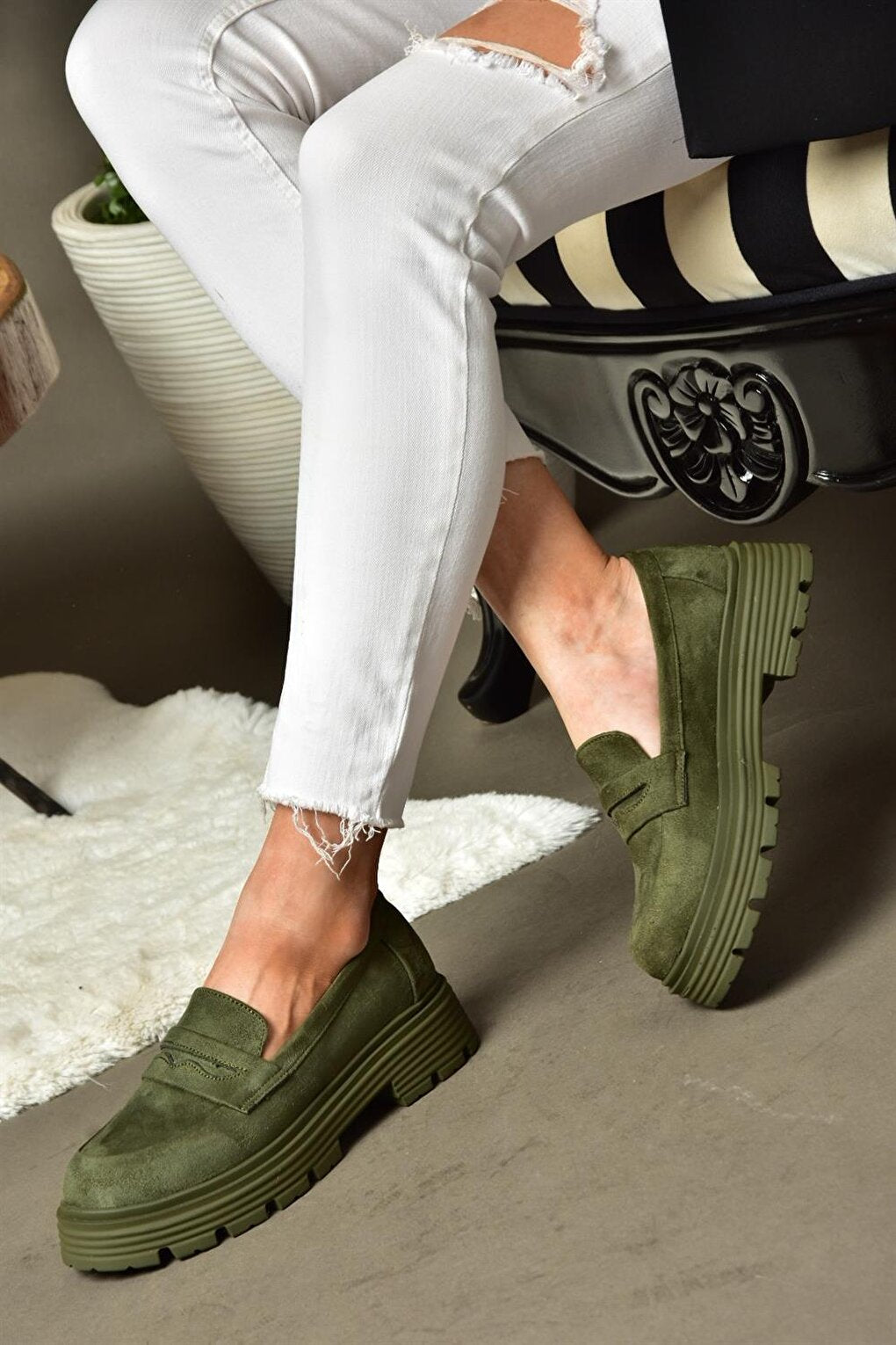 R9960920 Khaki Casual Women's Shoes