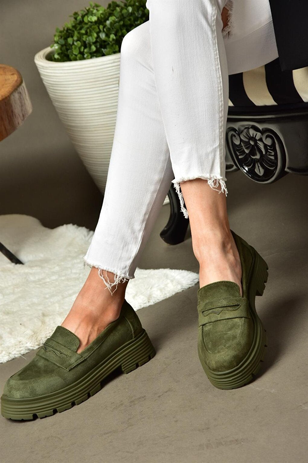 R9960920 Khaki Casual Women's Shoes