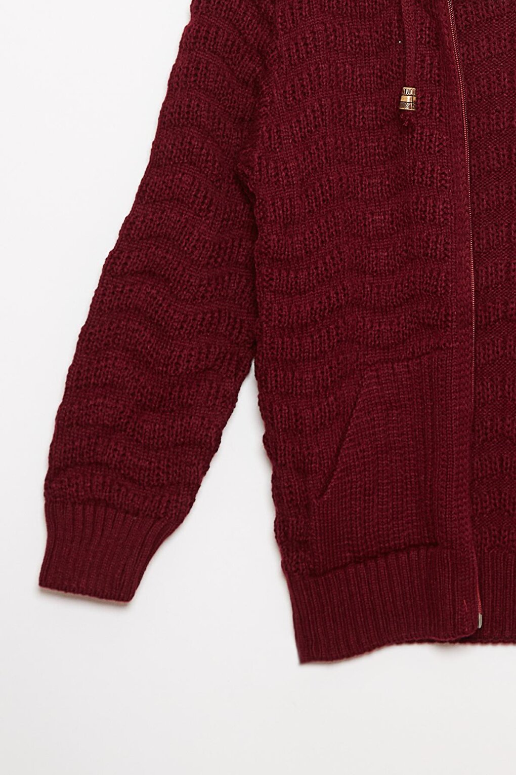 Fur Detailed Knitwear Boys Cardigan