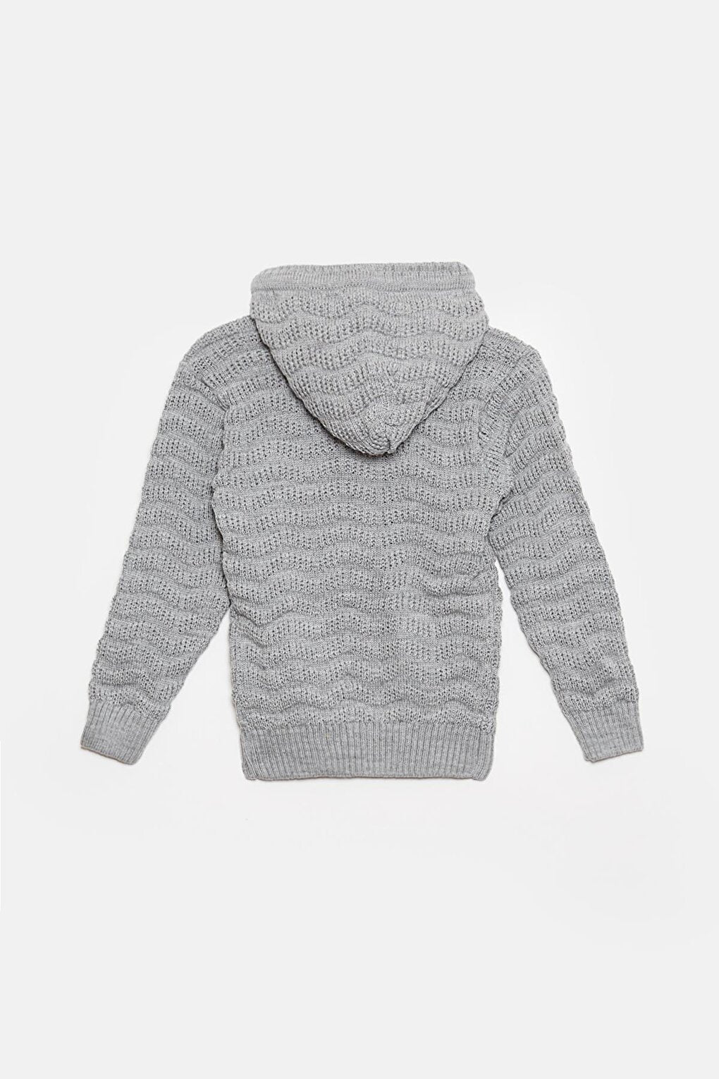 Fur Detailed Knitwear Boys Cardigan