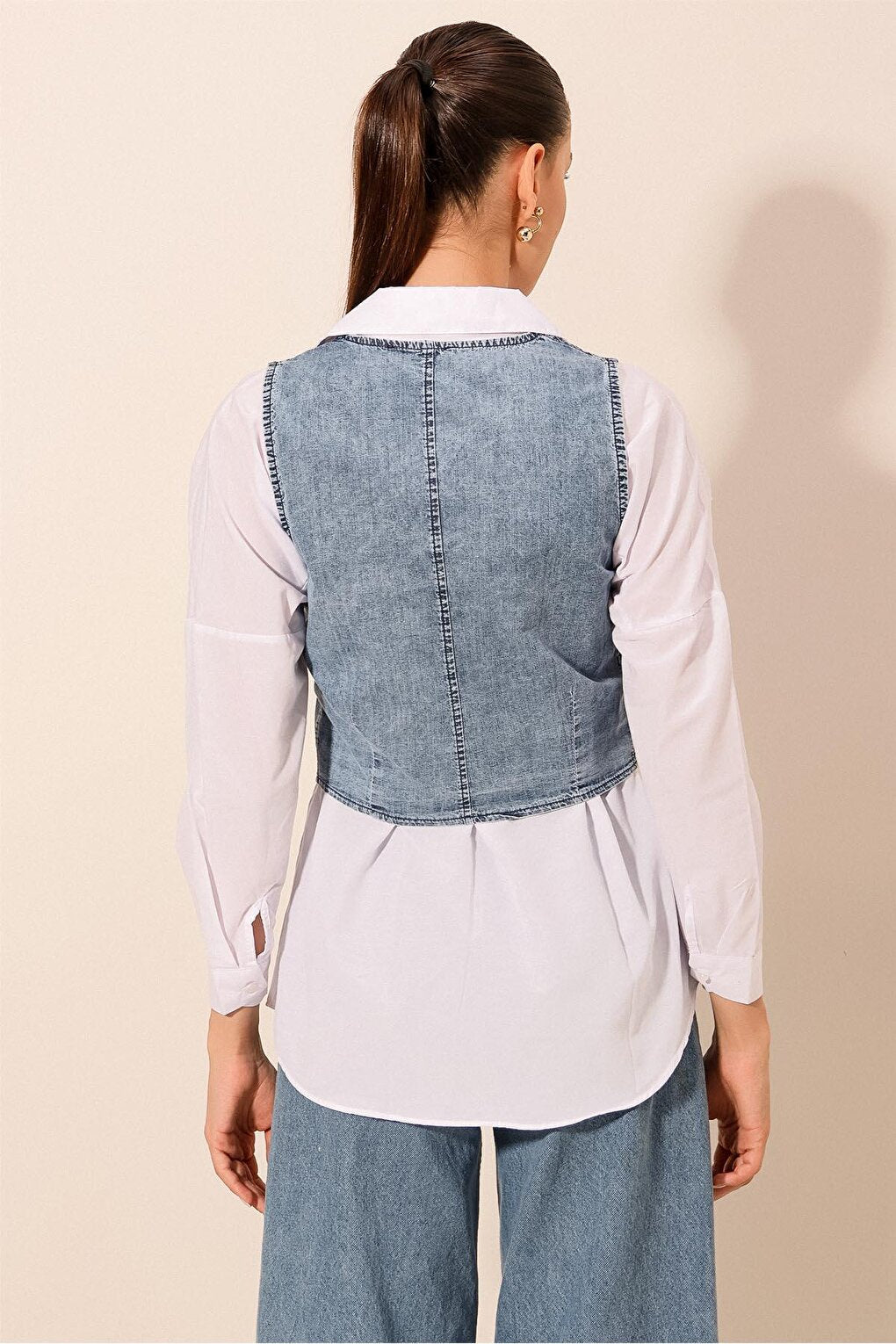 6791 Denim Vest - Blue