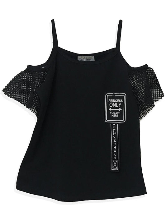 Girl's Net Strap Blouse