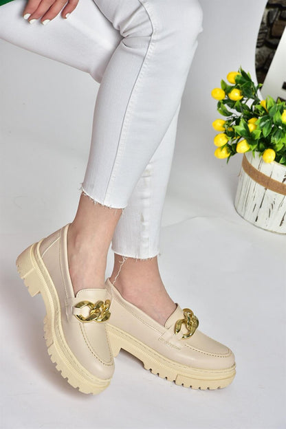 P6520342 Beige Casual Women's Shoes