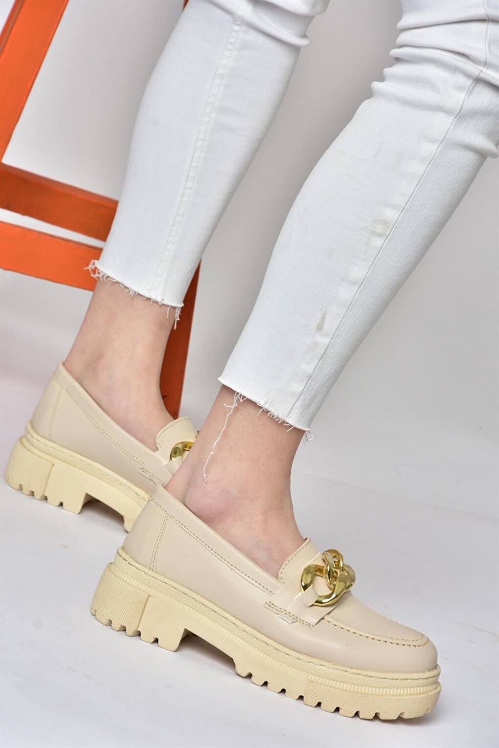 P6520342 Beige Casual Women's Shoes