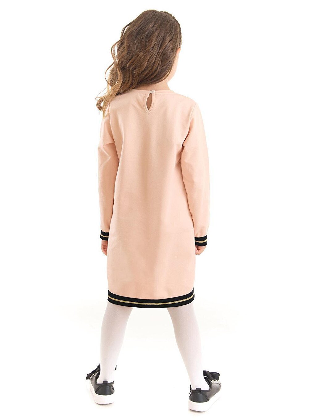 Lightning Unicorn Girl's Salmon Pink Dress