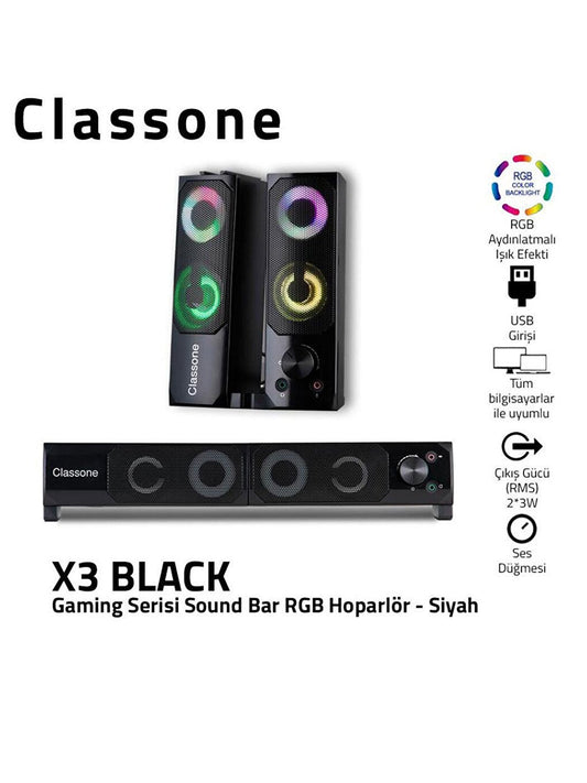 X3 Gaming Soundbar RGB Speaker