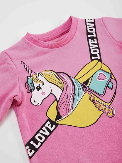 Unicorn Girl's Dress in Bag