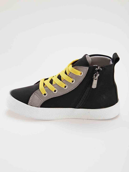 Yo Skull Boys Black Sneakers