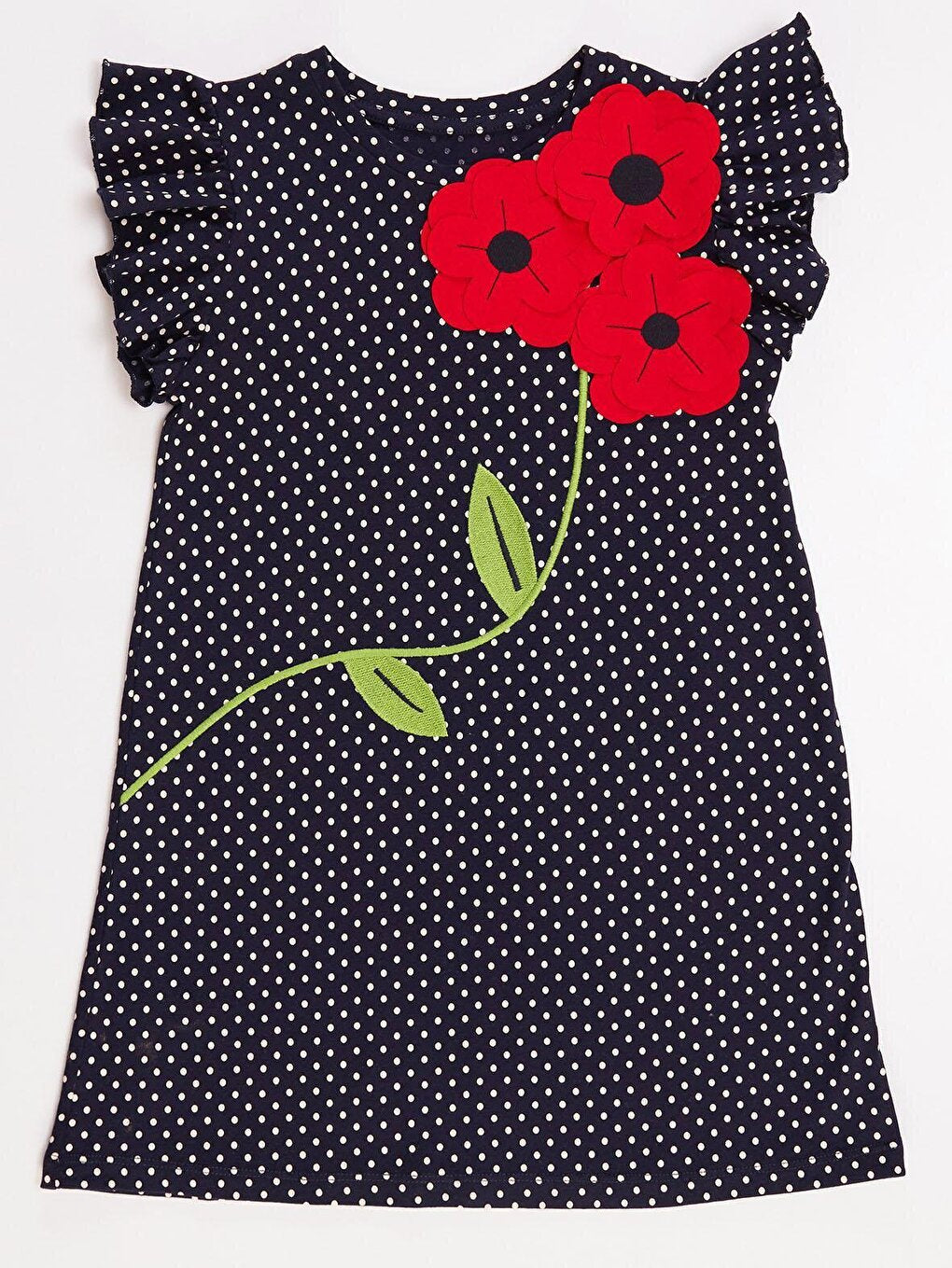 Flowers Polka Dot Girl Dress