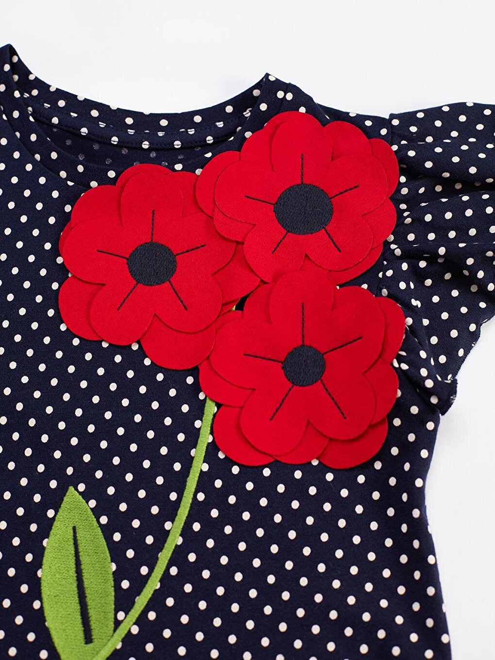 Flowers Polka Dot Girl Dress