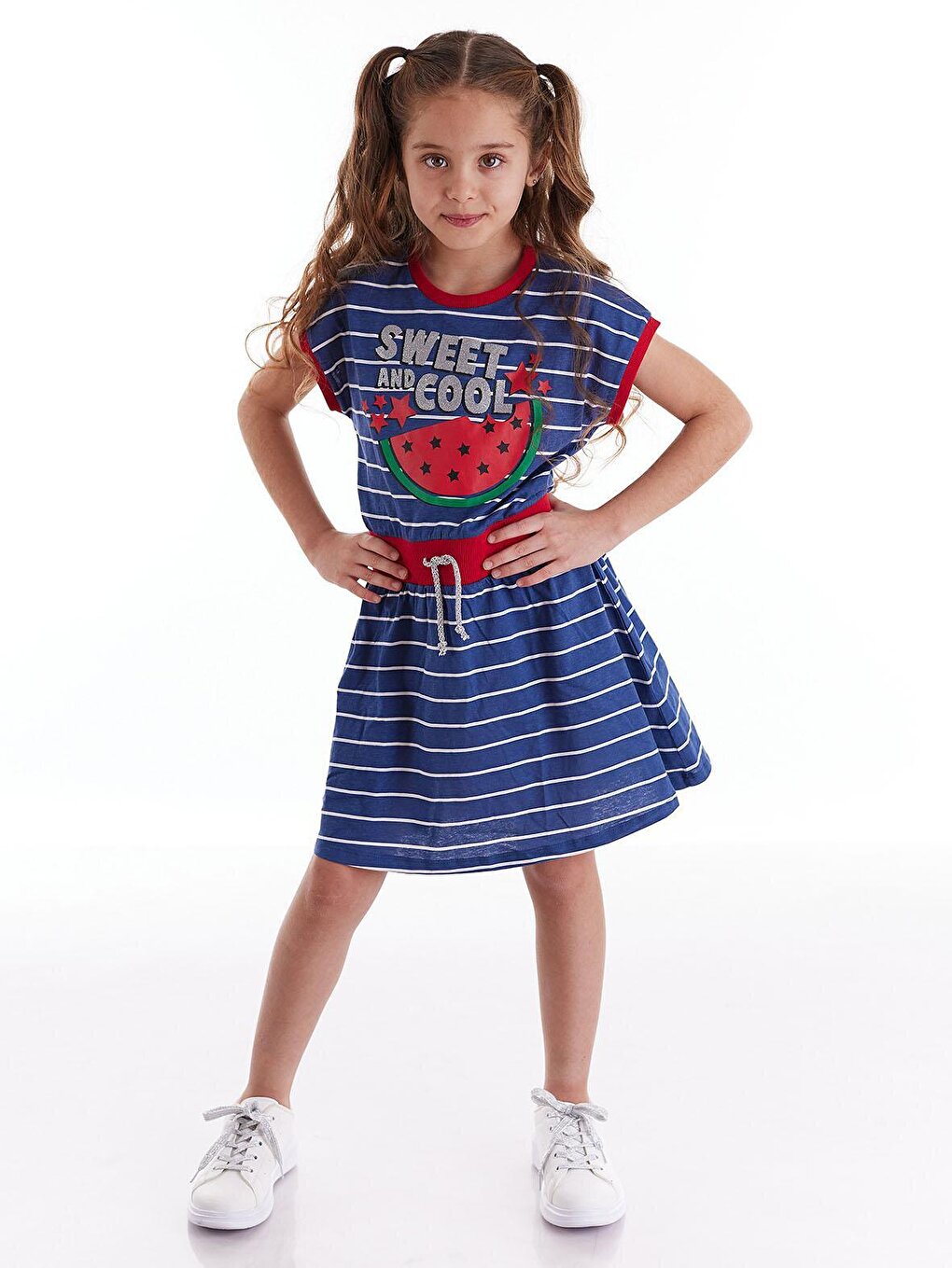 Cool Melon Striped Dress