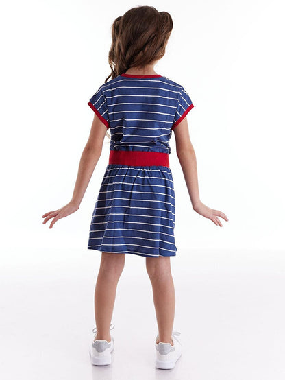 Cool Melon Striped Dress