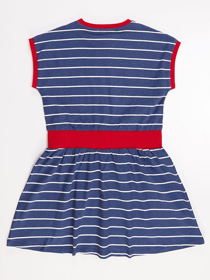 Cool Melon Striped Dress