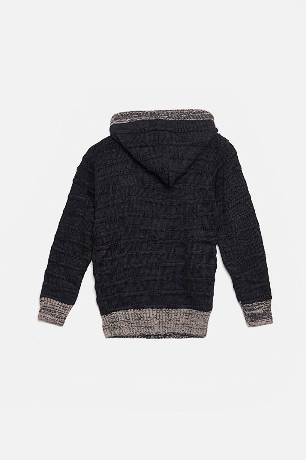 Fur Detailed Knitwear Boys Cardigan