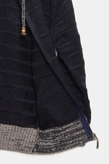 Fur Detailed Knitwear Boys Cardigan