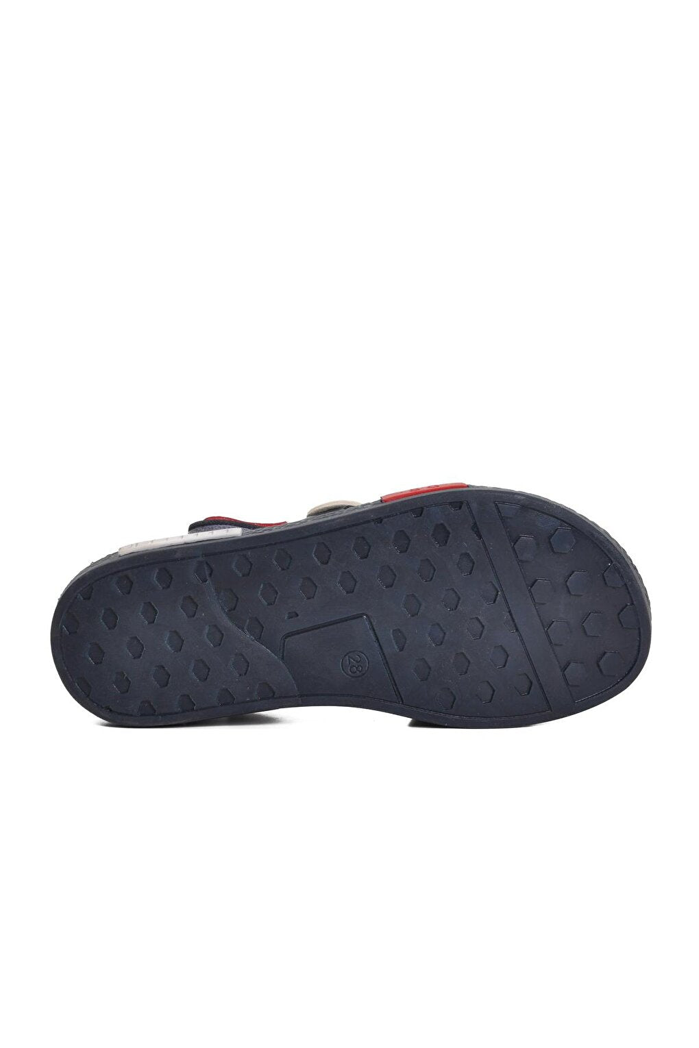 007 Navy Blue-Claret Red-White Boy's Sandals