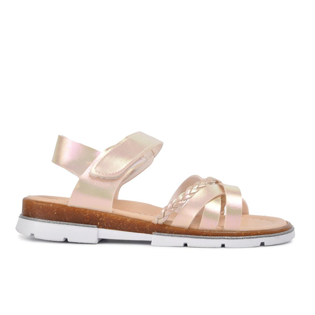 001 Cream Girl's Sandals