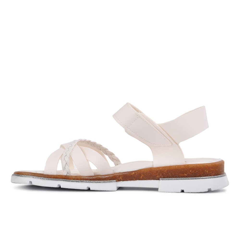 001 White Girl's Sandals