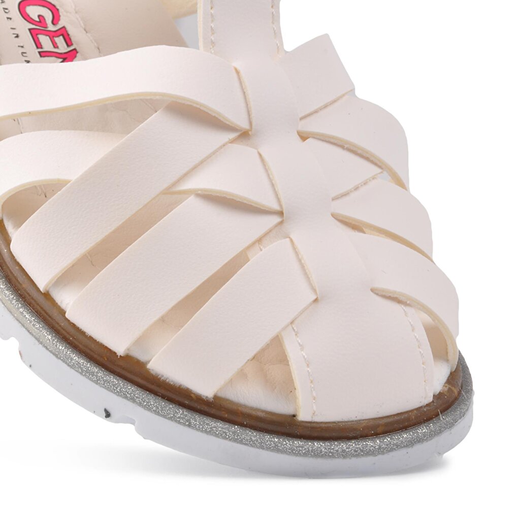 003 White Kids Sandals