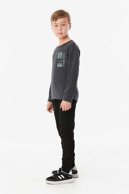 Printed Crew Neck Unisex Kids Bodysuit