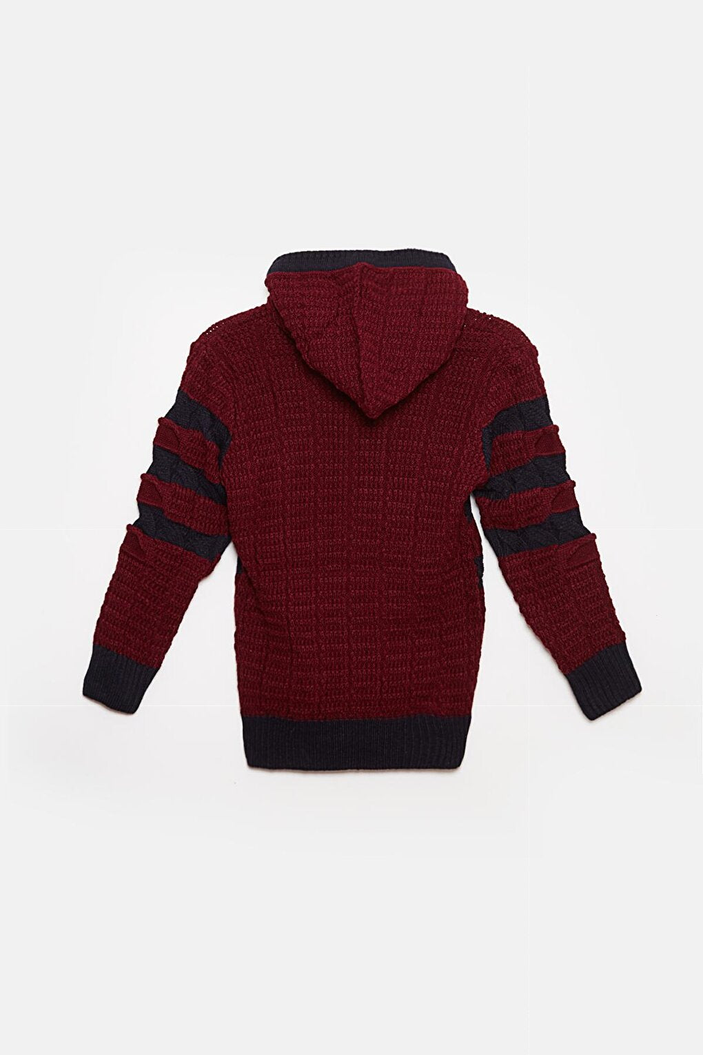 Fur Detailed Knitwear Boys Cardigan