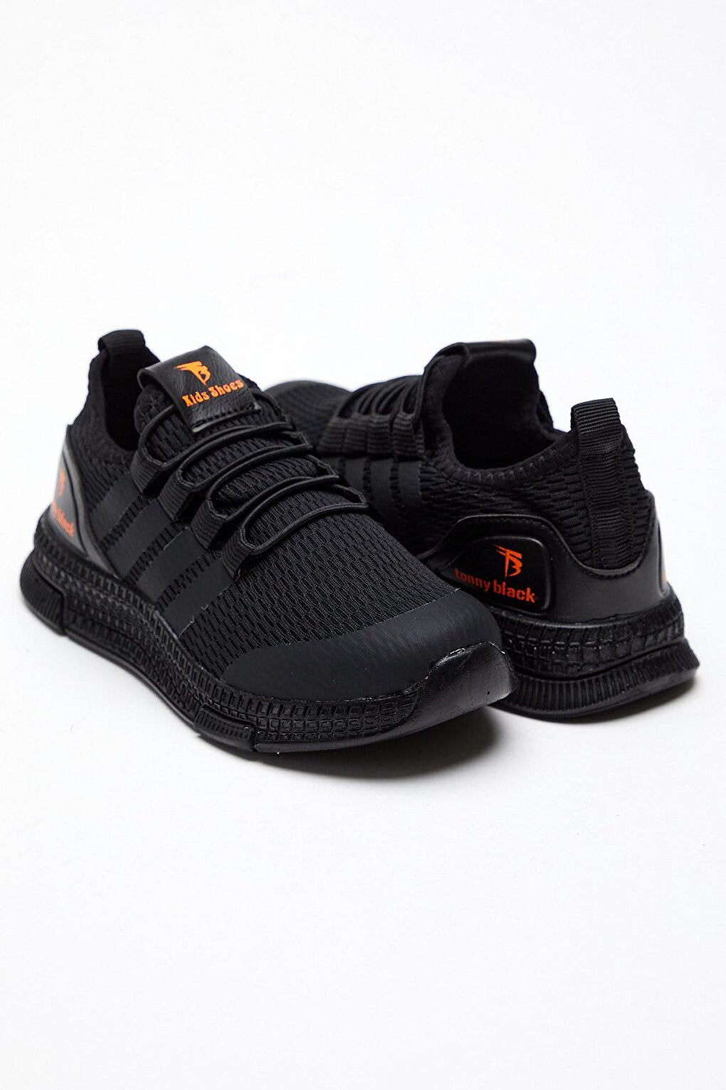 Kids Unisex Black Sports Shoes Tbqnt