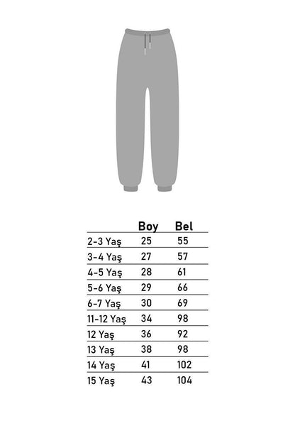 Children's Unisex Jean Trousers with Elastic Waist and Leg Parts