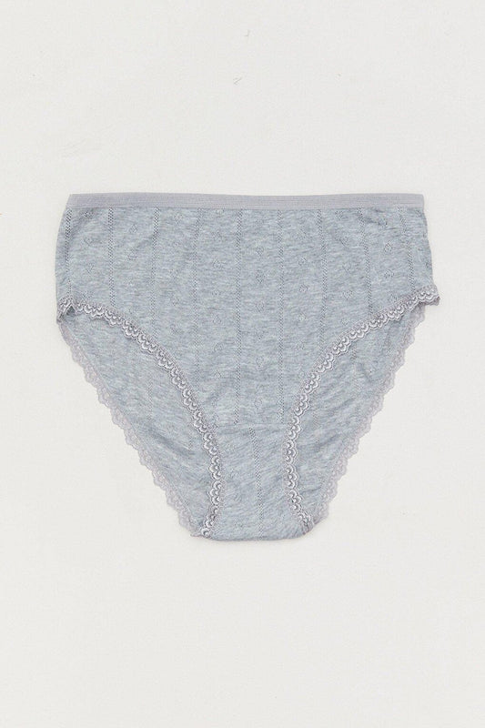 Jacquard High Waist Panties