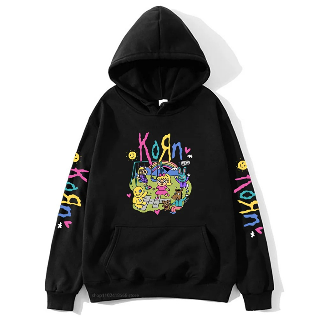 Korn Printed Oversize Hoodie